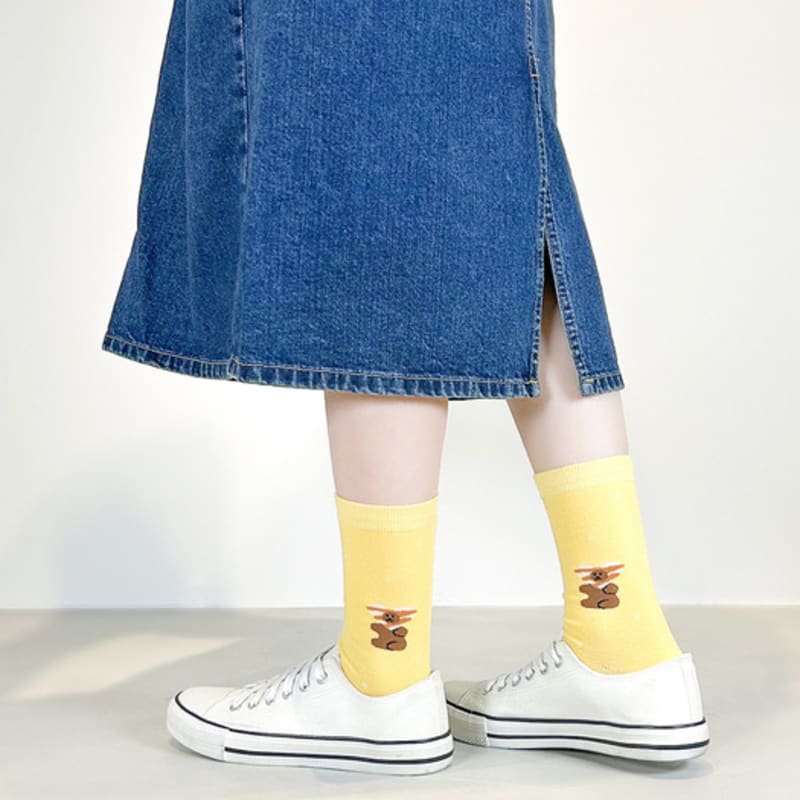 YELLOWSOCKS [YELLOWSOCKS] CHOCOLATE BEAR yellow