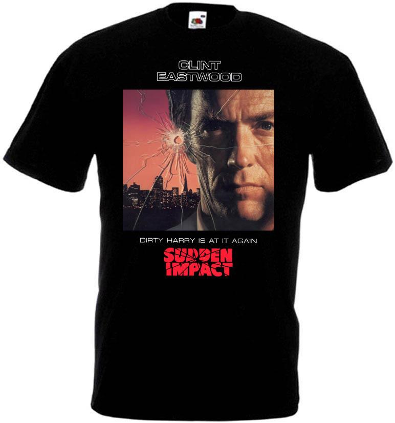 Sudden Impact v2 T-shirt Clint Eastwood cotton black all sizes S5XL S
