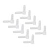 10Pcs Elbow Hose Barb Plastic Fitting 90 Degree Equal Barbed Joint Adapter L Shape for Aquarium
