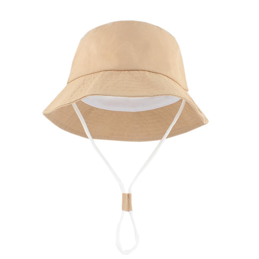 2026 Dziecięcy Kapelusz Przeciwsłoneczny: Szybkoschnący, Oddychający, Kapelusz Bucket na Plaże Wiosna/Lato, Jednolite i Makaronikowe Kolory dla Dzieci w Wieku 0-3 Lat