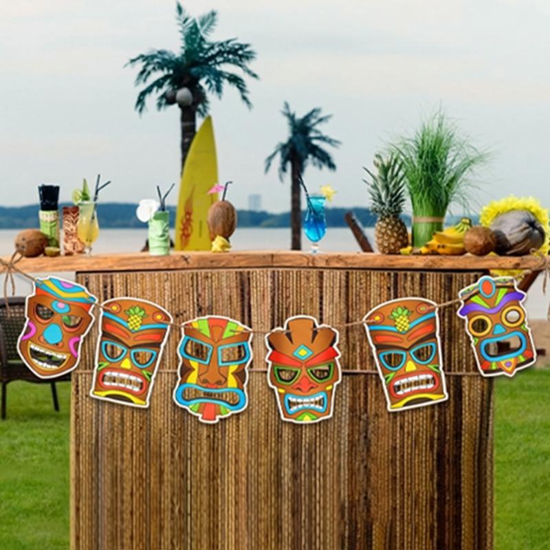Classroom Project Island Masks, 12 Pack Paintable Paper Pulp Mask Set for Student Art Activities, Summer Party Crafts and Family DIY Use