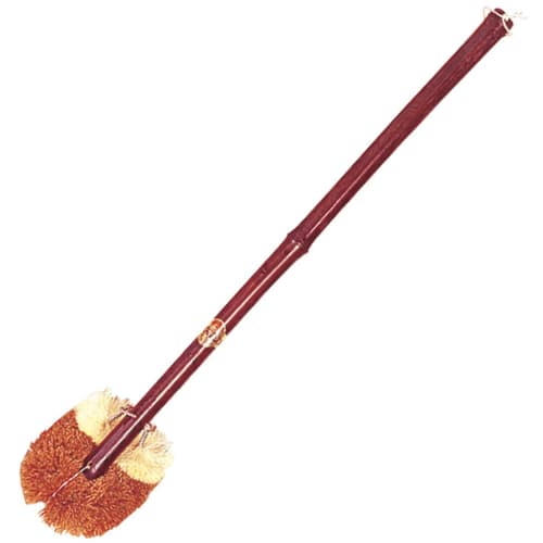 YATSUYA Bamboo Handled Scrubber, Extra-Premium Shrimp Shape, 17514