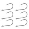 50Pcs Fishing Hook for Iseama Fish Hook Barbed Type High Carbon Steel with Hole for Outdoor ActivityType 8#