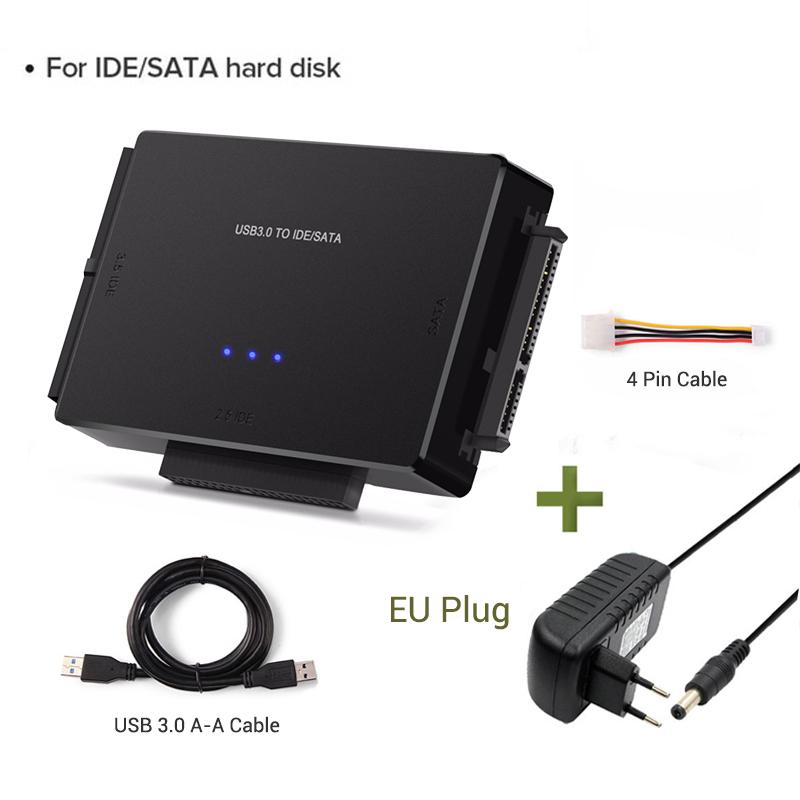 Xiaomi SATA/IDE to USB 3.0 Adapter Hard Drive Adapter Cable Converter for 2.5/3.5 Inch SATA and IDE HDD Support 6TB For PC Macbook