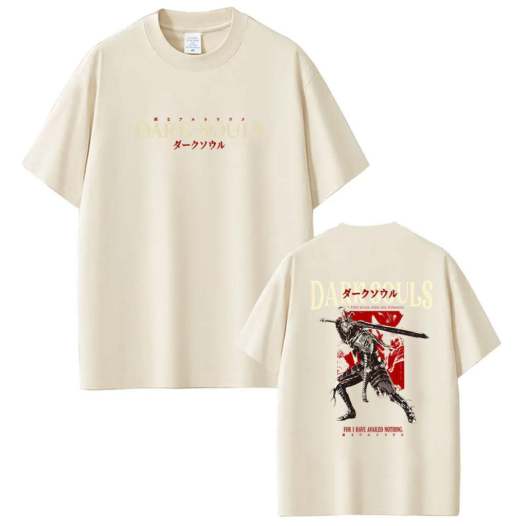 2026 Hot Gam Dark Souls Graphic T Shirts Mens Women Vintage Harajuku Short Sleeve Tshirt Casual Fashion Cotton Tees Streetwear