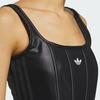 Adidas Originální Trefoil korzetové tílko s jednobarevným logem Dámské topy Černá IX1912