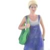 1/64 Girl Figure Dioramas Movie Props Layout Train Railway DIY Projects S Scale Micro Landscape Hand