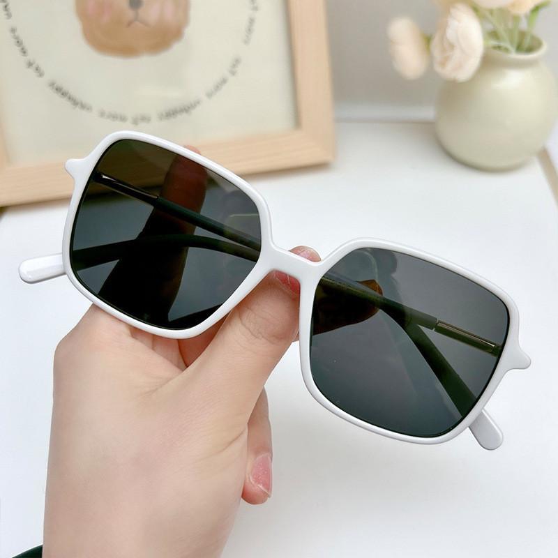 Uv375 Polarized 58262 Concave Sunglasses Large Square Retro Shades Women Trendy Wholesale StyleC