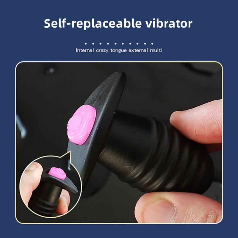 Mini Vibrierender Analplug Paar Butt Plugs Masturbator Hinterteilvergrößerung Analdilatatoren Spielzeug für Erwachsene Für Männer/Frauen Sex