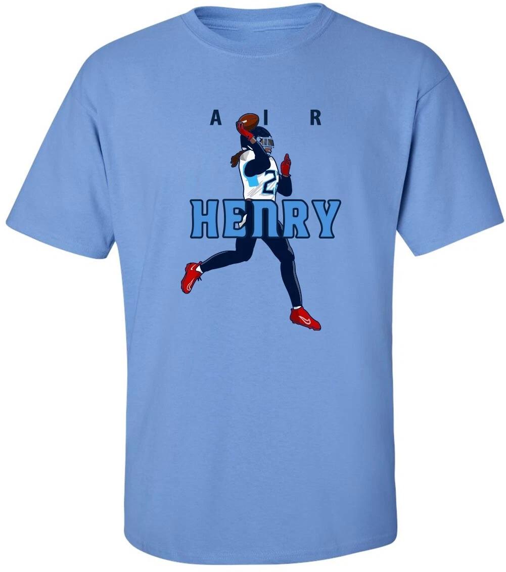 Derrick Henry Titans King Air Pass Long Short Sleeve T-Shirt M