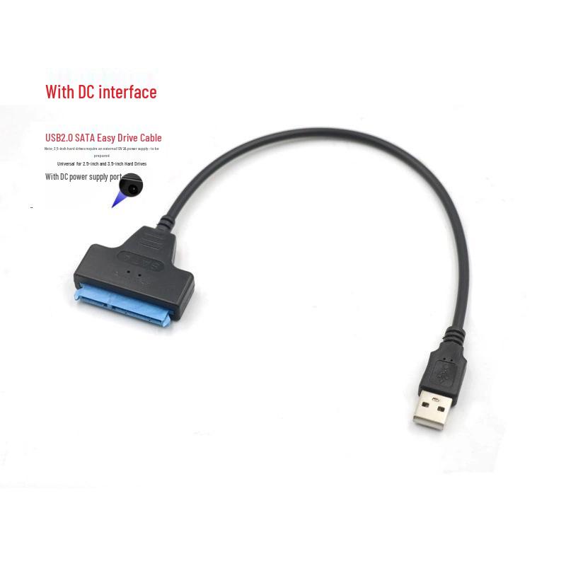 USB 2.0 to 2.5" SATA Hard Drive Data Cable Adapter - 22-Pin to SATA 7+15
