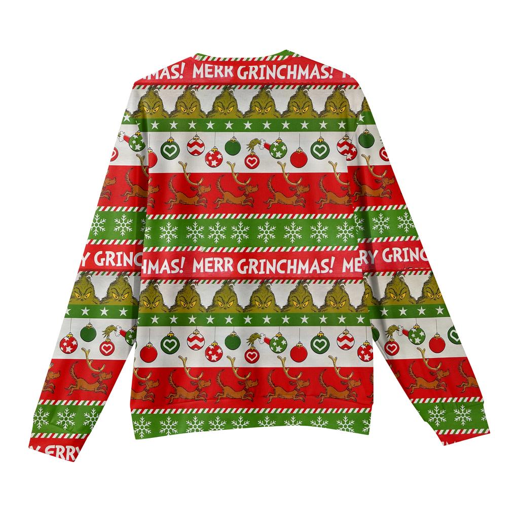 Herre Rund Hals Langermet Ribbestrikket Pullover