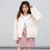 2025 Spring/Autumn Women's Hooded Petite Casual Loose Windbreaker Jacket