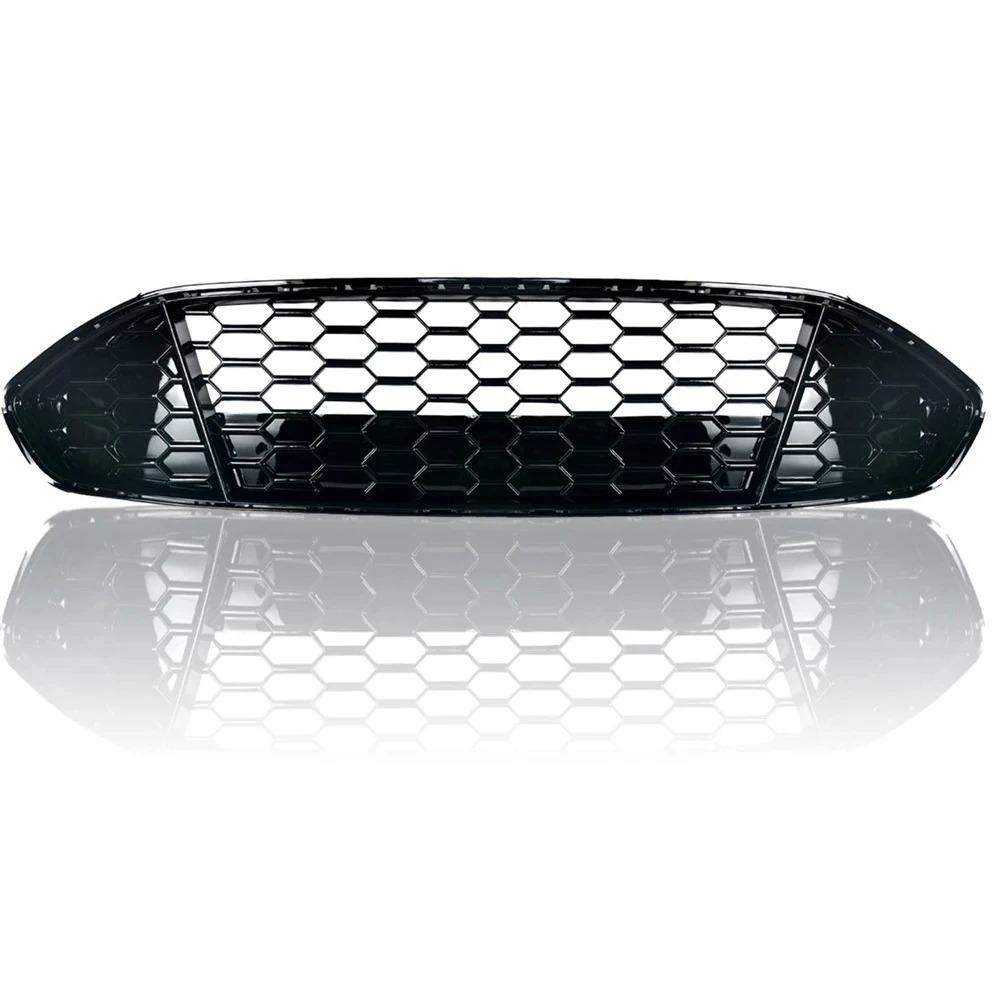 Honeycomb Mesh Car Front Bumper Radiator Grille For Ford Fusion / Mondeo 2013 2014 2015 2016 Mesh Center Racing Grills