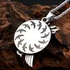 Punk Vintage Nordic Odin Crow Necklaces For Men Women Stainless Steel Viking Rune Pendant Amulet Jewelry Gifts Dropshipping