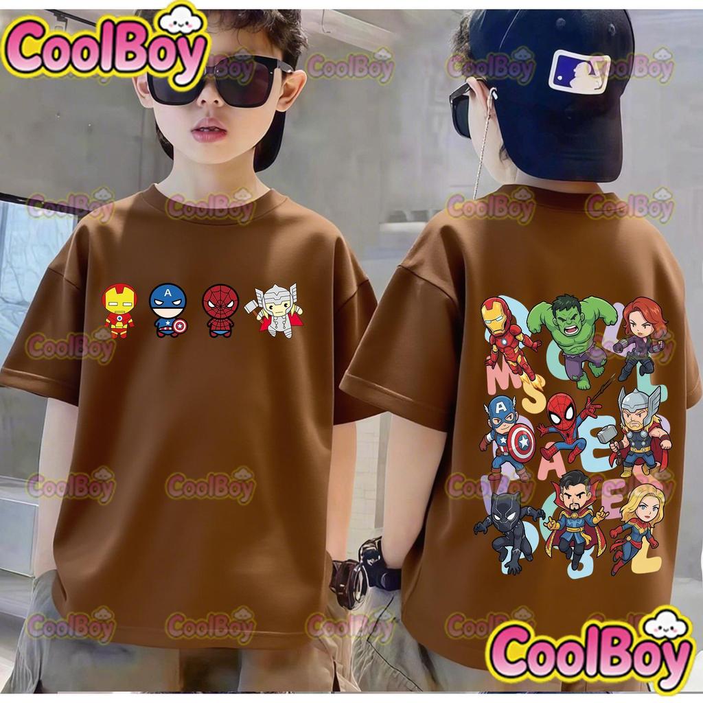 New Fashionable Casual Cartoon Hero Short Sleeved Pattern