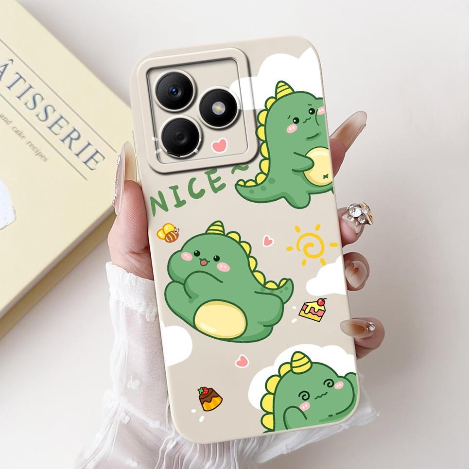 Cartoon Fashion Back Shell For Honor X50i Plus X50i+ Phone Bumper Case Soft Silicone Dragon Astronaut Funda Camera Protected