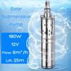 Effiziente Solar-Wasserpumpe, 12 V, 24 V, 180 W, 3000 l/h, 25 m, Tiefbrunnenpumpe, Gleichstrom-Schrauben-Tauchpumpe, Bewässerung, Garten, Zuhause