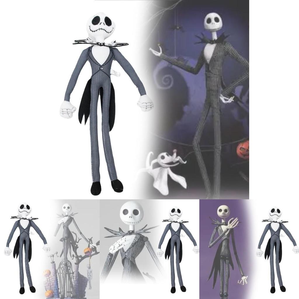 Entzückendes Plüschtier Jack Skellington Puppe Perfekt für Halloween- und Weihnachtsfeiern