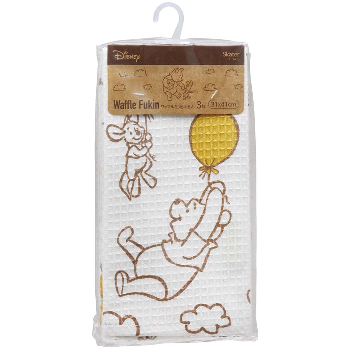 

Skater Waffle Dough Towels Disney Winnie the 31 x 41 (3-Count), Pooh, cm, KFWC3-A