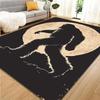 Crystal Velvet Rug Crystal Velvet Sasquatch Full Moon Carpet Rug | Non-Slip Floor Mat for Bedrooms, Porches, Ind