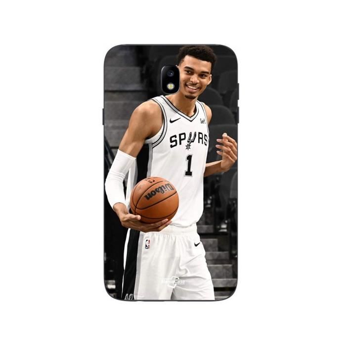 Coque Samsung Galaxy j7 2018 Victor Wembanyama San Antonio Spurs n°1 Maniacase