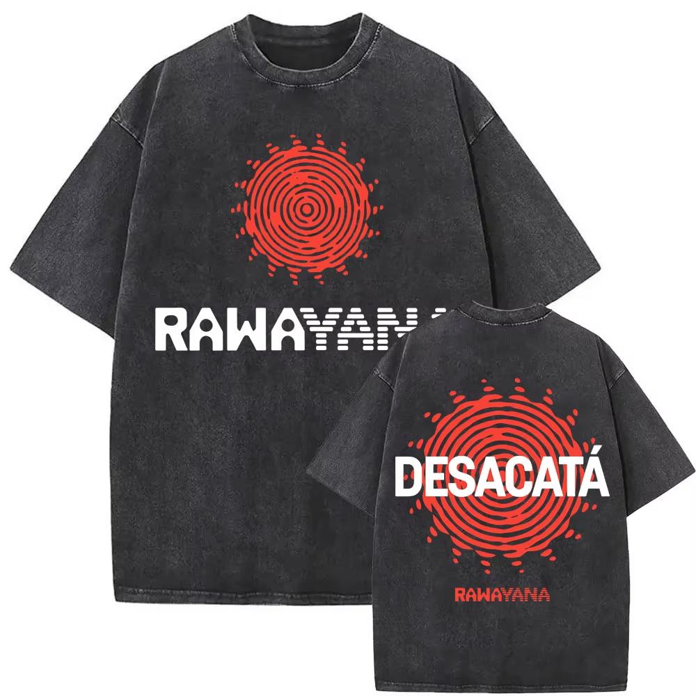 Rawayana Wo Ist Die Afterparty? Album T-Shirts Herren Damen Vintage Gewaschen Oversized T-Shirt Hip Hop Popmusik T-Shirt Oberteile Streetwear
