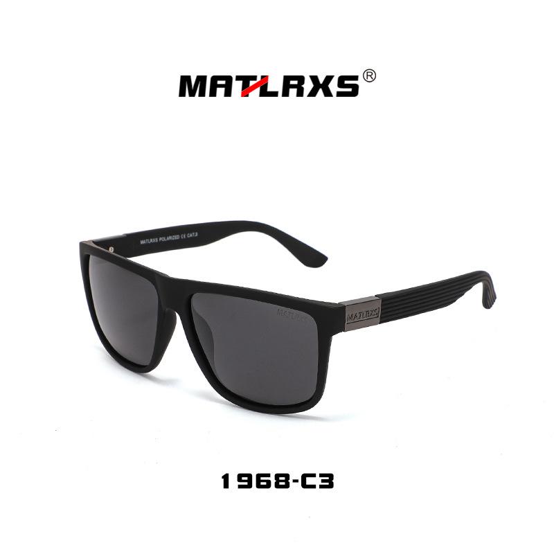 Мужские ретро-квадратные поляризационные солнцезащитные очки - Модные очки с защитой от бликов One Size