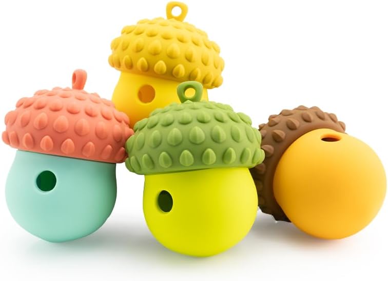 Xiaomi Multi Function Pinecone Dog Toy Food Leaking Ball Slow Feeder Puzzle Chew Teeth Cleaning Interactive Pet Enrichment Supplies