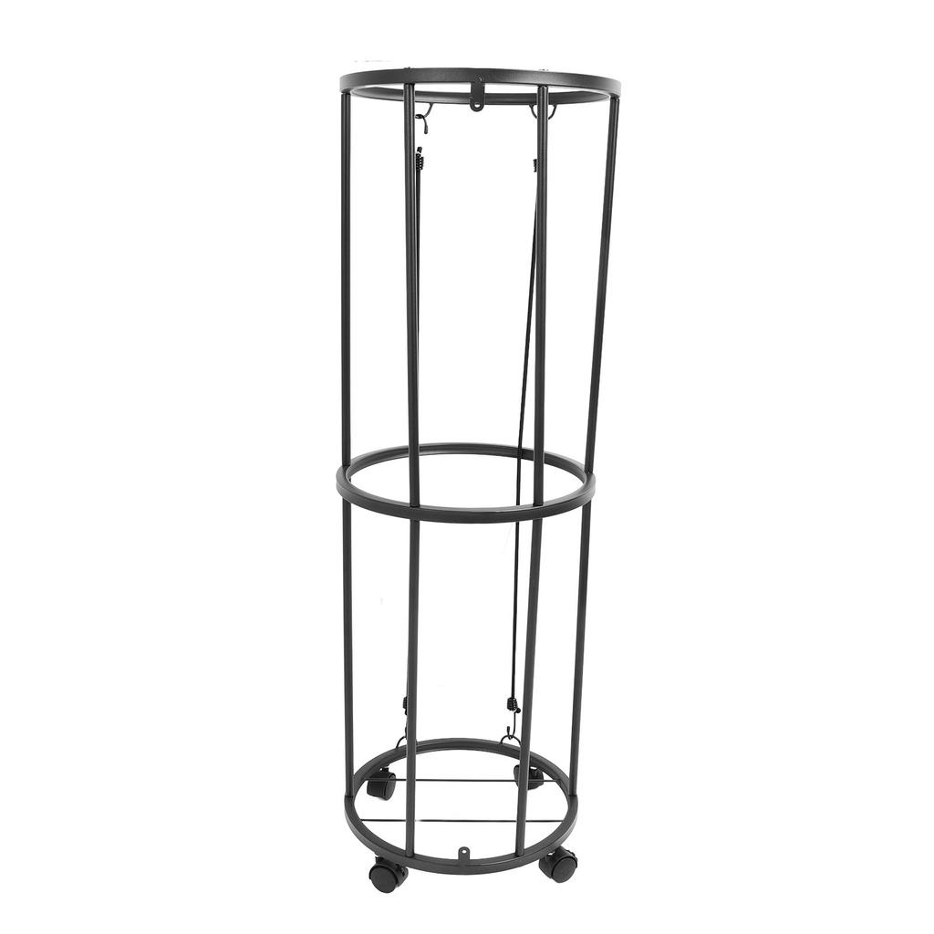 Ball Storage Rack Rolling Metal Lockable Ball Organizer for Basketball Soccer Volleyball