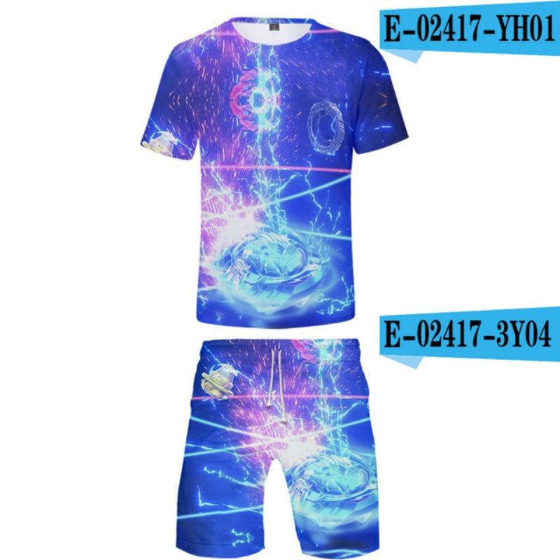 

Детские комплекты Beyblade Burst Evolution 3D Print Детские комплекты Модные футболки Пляжные шорты Купальники Футболки Топы Костюмы для мальчиков и девочек 130