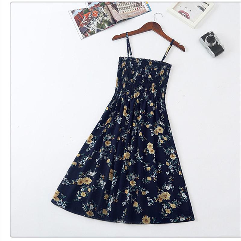 Dámský špagetový pásek s vysokým pasem, mini květinové šaty s potiskem letní plisované dámské šaty bez ramínek