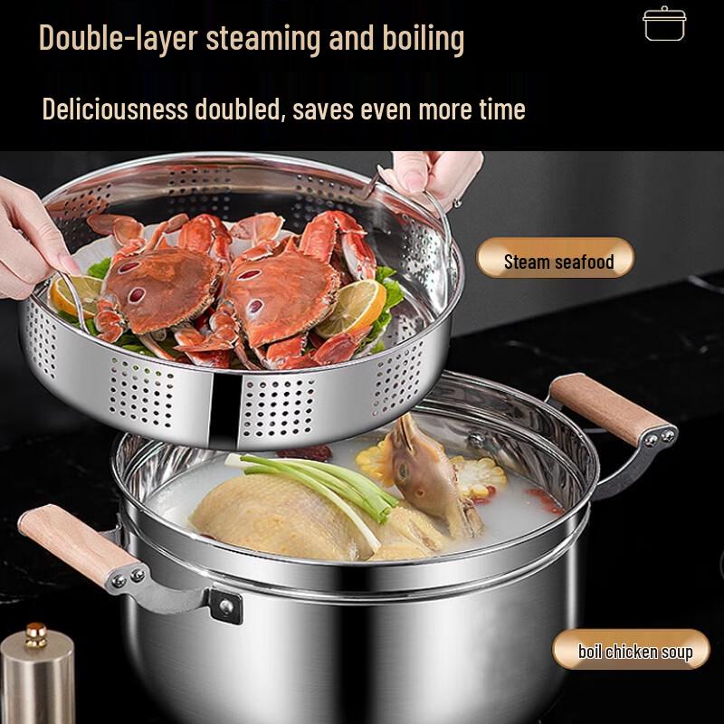 Sule Víceúčelový parní hrnec z nerezové oceli 316