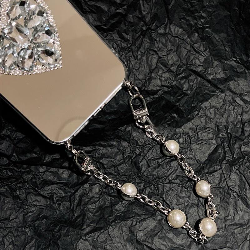 Applicable To Apple 15 Promax Mobile Phone Case New Mirror Iphone14PM Love Stand 13 Mirror Chain 12