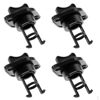4pcs Kayak Hull Drain Plug for Marine Boat Yacht Canoe Black Nylon 1 Inch 25mm Diameter