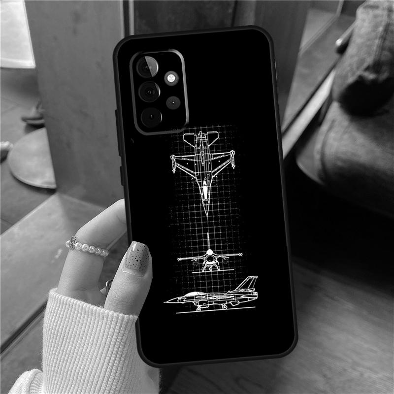 Aircraft Airplane Fly Travel Case For Samsung Galaxy A54 A34 A14 A15 A13 A53 A16 A26 A36 A56 A12 A22 A32 A52 A06 A35 A55