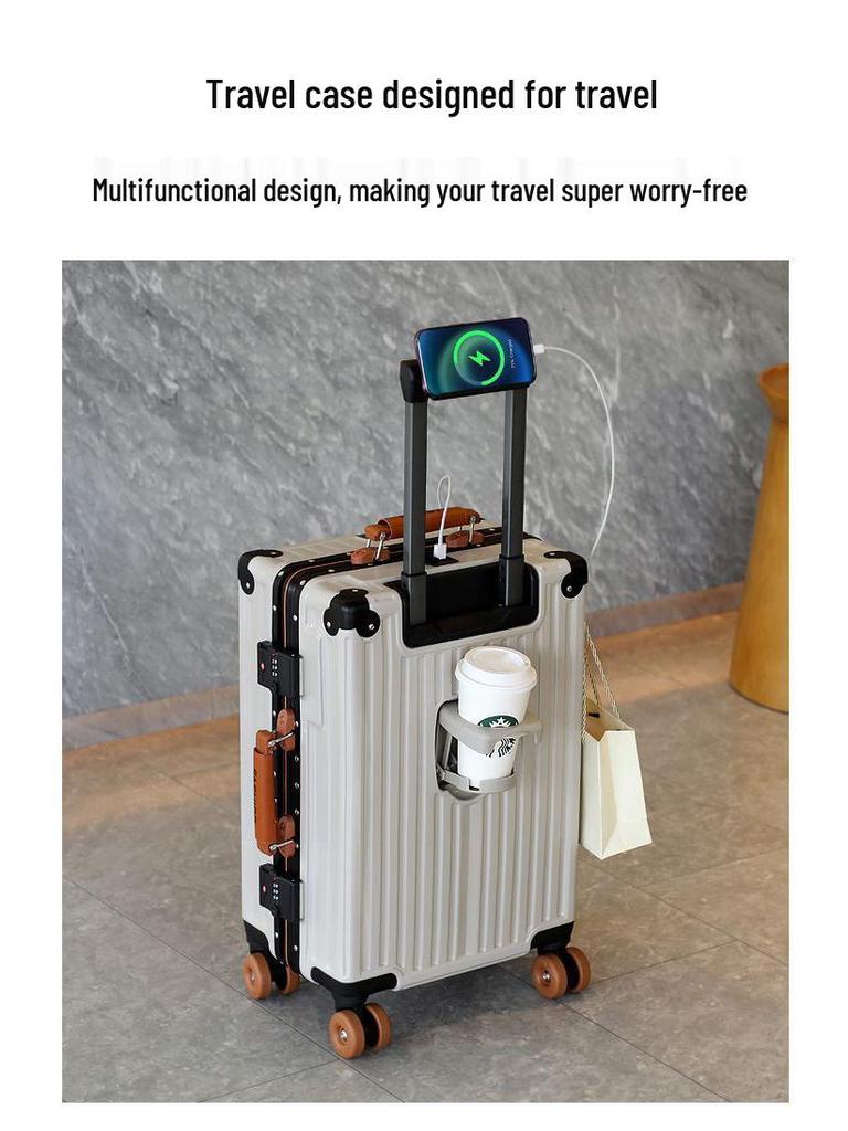 20-inch Durable Universal Wheel Multifunctional Student Travel Suitcase