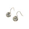 New 925 Sterling Silver Round Zircon Earrings Personality Charm Simple Style Earrings Birthday Gift for Women Exquisite Jewelry