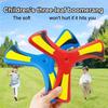 Brinquedo de Disco Voador Esportivo ao Ar Livre Boomerang Luminoso de Eva Dardo de Retorno Spinner Cruzado de Três Folhas Jogo Interativo