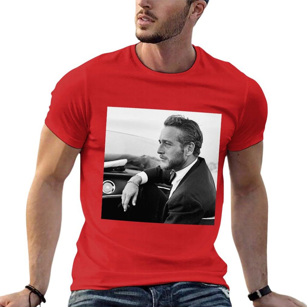 Paul Newman Poster T-Shirt customizeds boys whites vintage clothes mens cotton t shirts