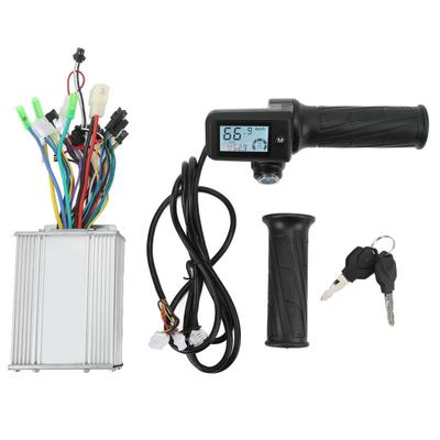 Electric Bicycle Controller Kit 450W Brushless Controller LCD Display Meter with Throttle Grip Lock
