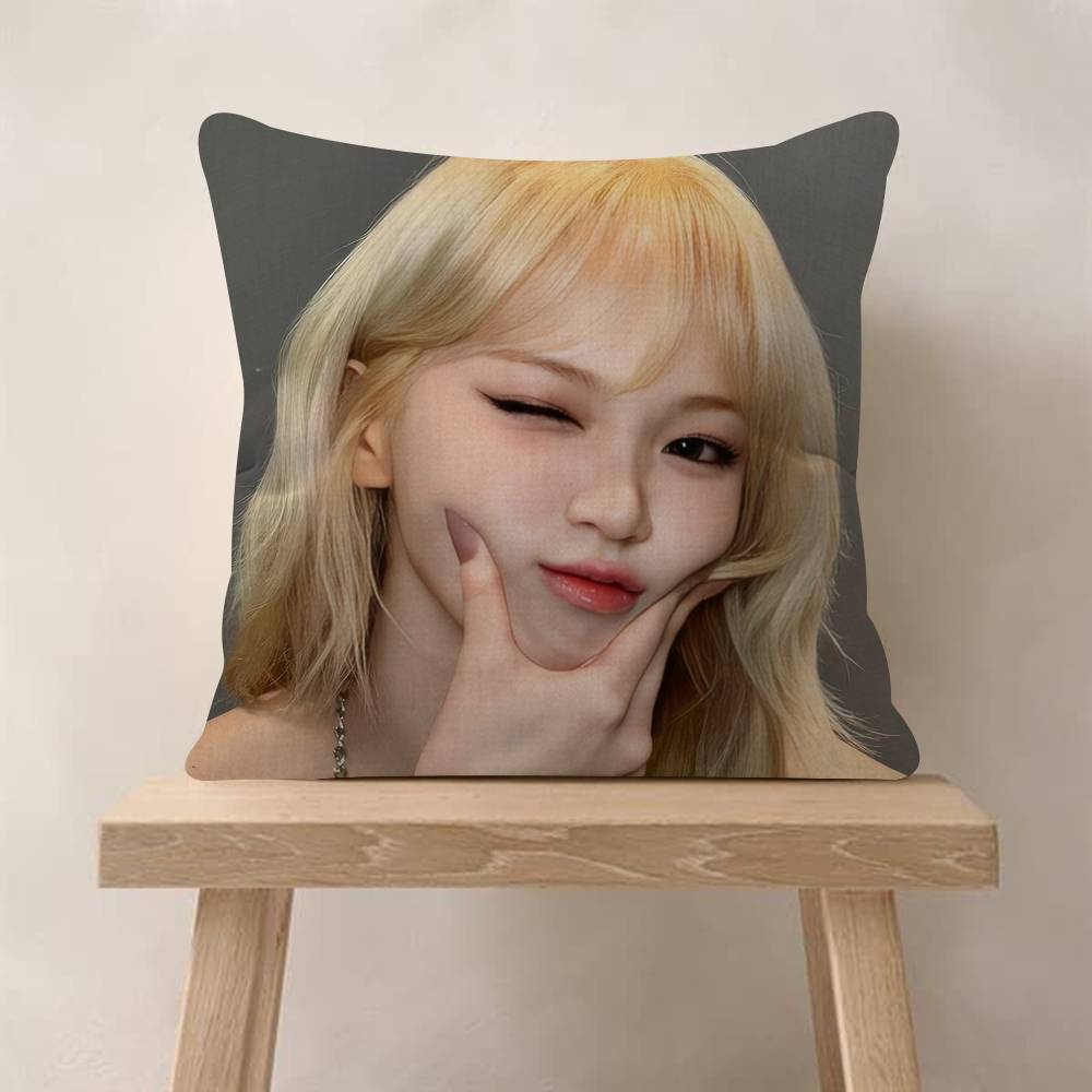 Singer CChaewon beauty Pillow Covers Cartoon Sofa Decorative Home Doublesided Printing Short Plush Cute Cushion Cover