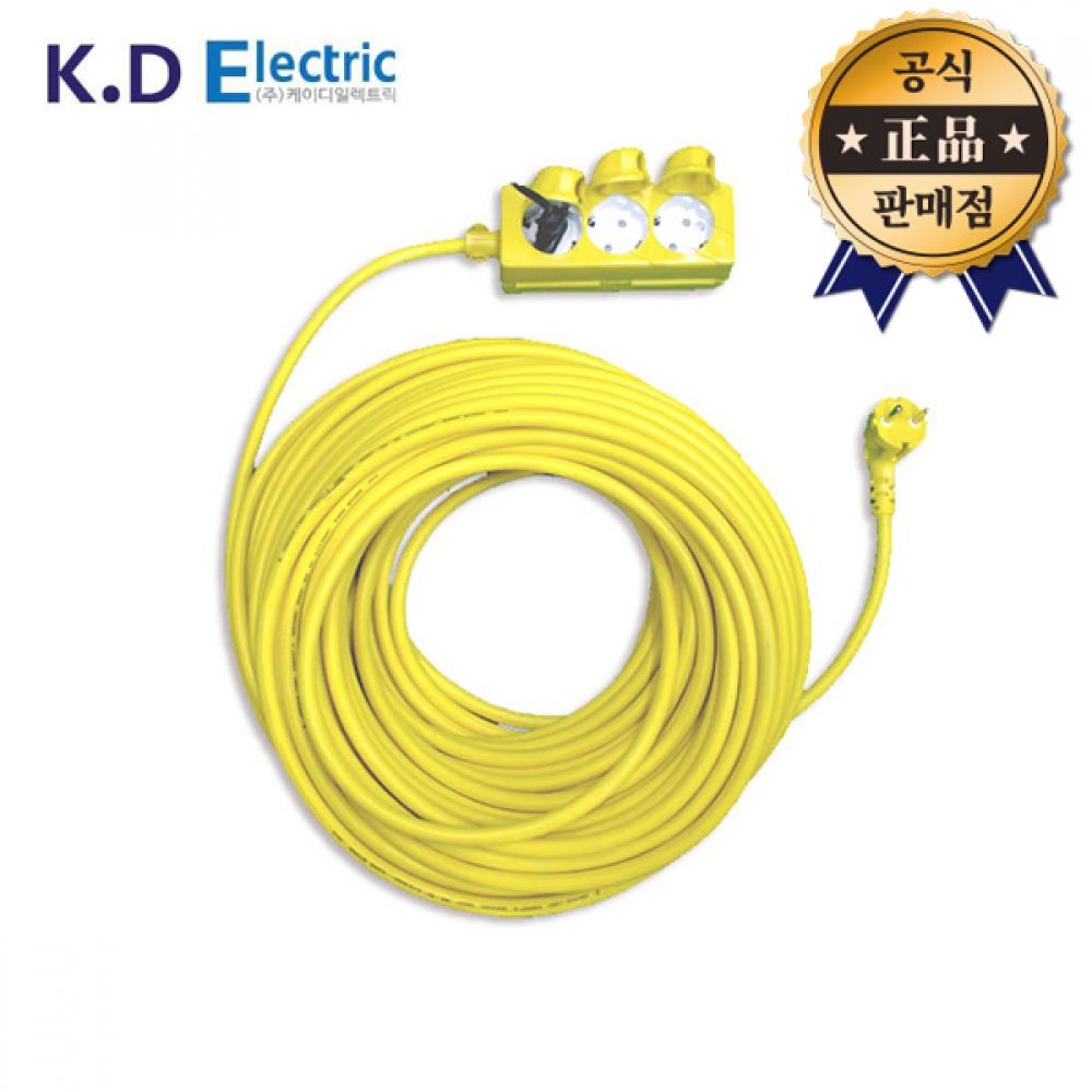

KD Electric KD Nebula Кабель 1,5SQ 50M 3C 3-контактный удлинительный кабель Защитная крышка на выходе Электрический
