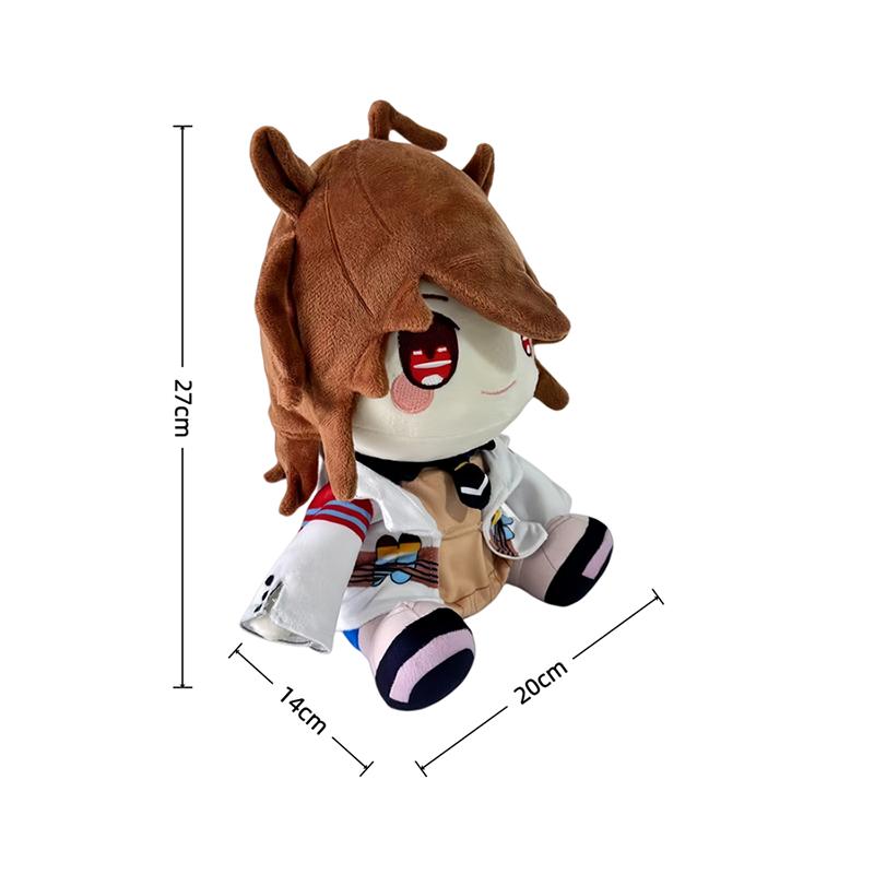 TreasuringU Nové plyšové hračky Uma Musume Roztomilé měkké plyšové panenky Dívka s koňským závodem Hnědé vlasy Malá holčička plyšák Narozeninové dárky