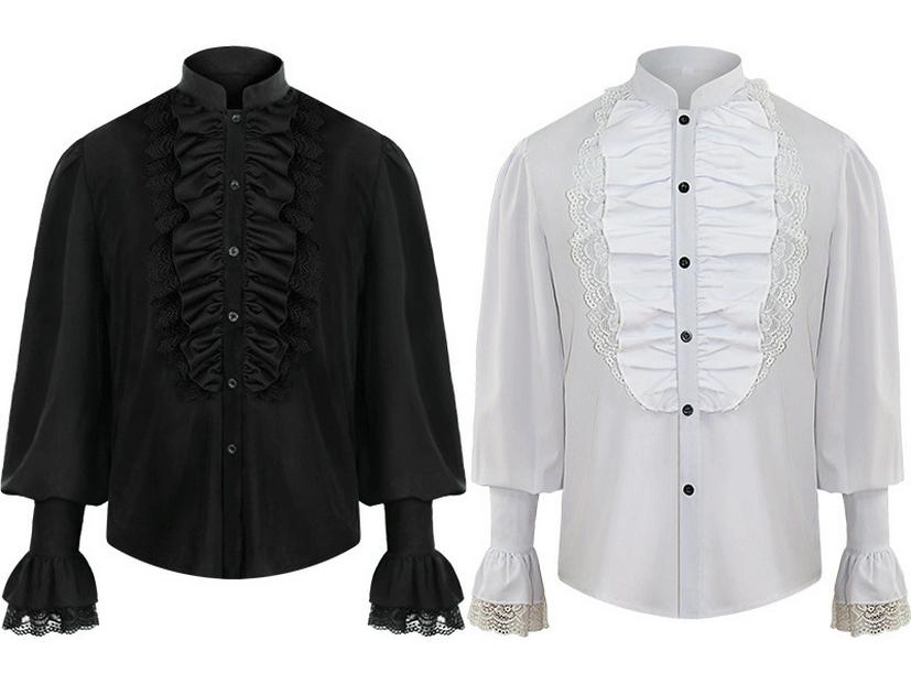 2025 Steampunk Retro Stehkragen Herrenmantel - Einfarbig Mode