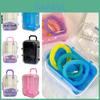 Elegant Transparent Mini Suitcase Candy Box With Scroll Wheels And Retractable Tie Rod