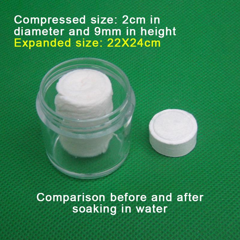 [TL]10pcs Compressed Towel Portable Travel Non-woven Face Towel Outdoor Camping Hiking Towel белый