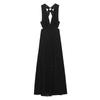 Spring 2025 Women's Embroidered Halter V-neck Sleeveless Dress