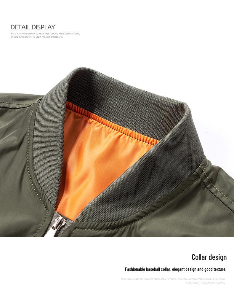 2025 Men's Versatile Sporty Casual Jacket: Spring/Autumn Stand-Up Collar Bomber & Loose Baseball Style