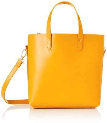 Mini Synthetic Leather Shoulder Tote Bag 2693 Mustard [Rootote] LT.Square.Light-tote-A Women's